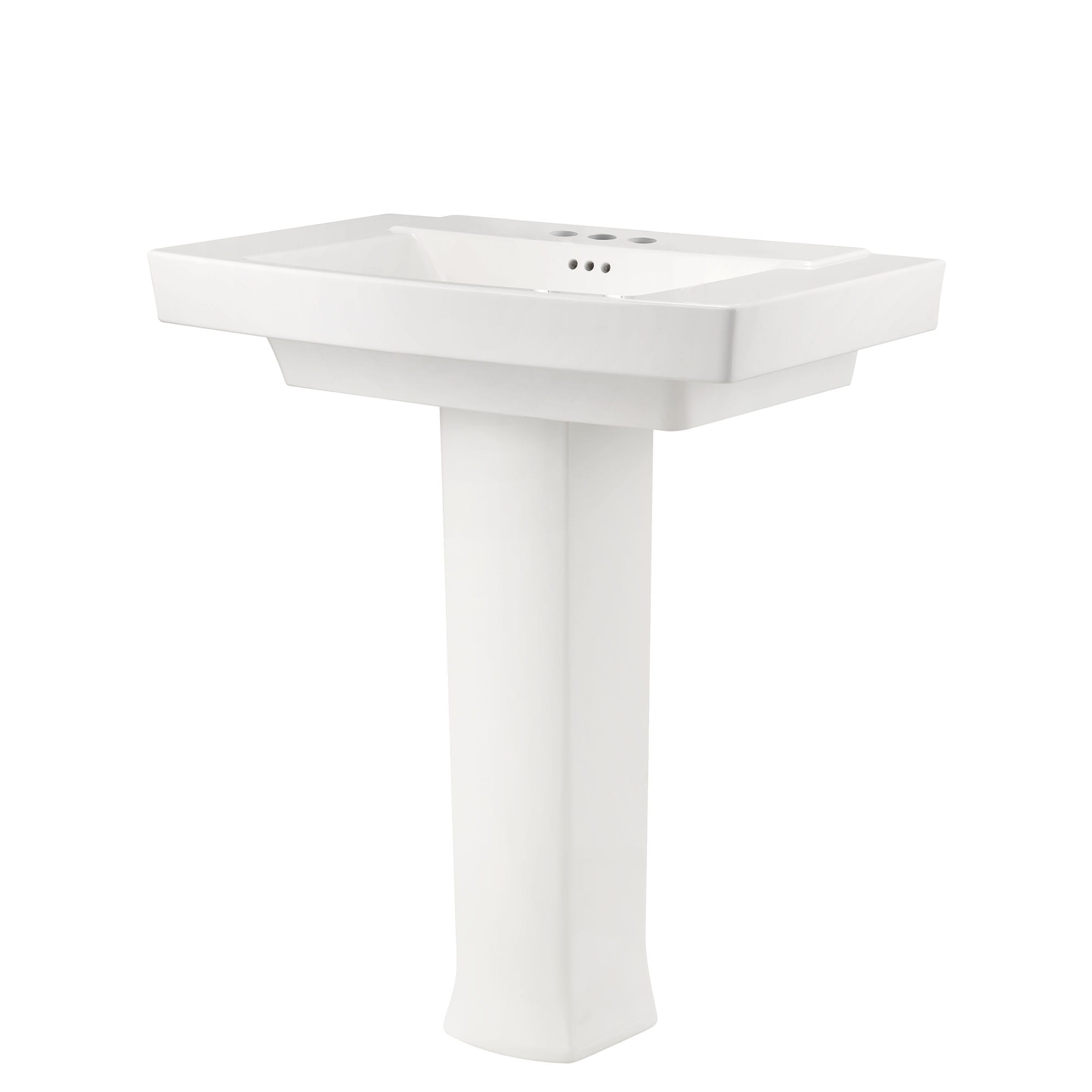 Townsend 4 Inch Centerset Pedestal Sink Top and Leg Combination WHITE